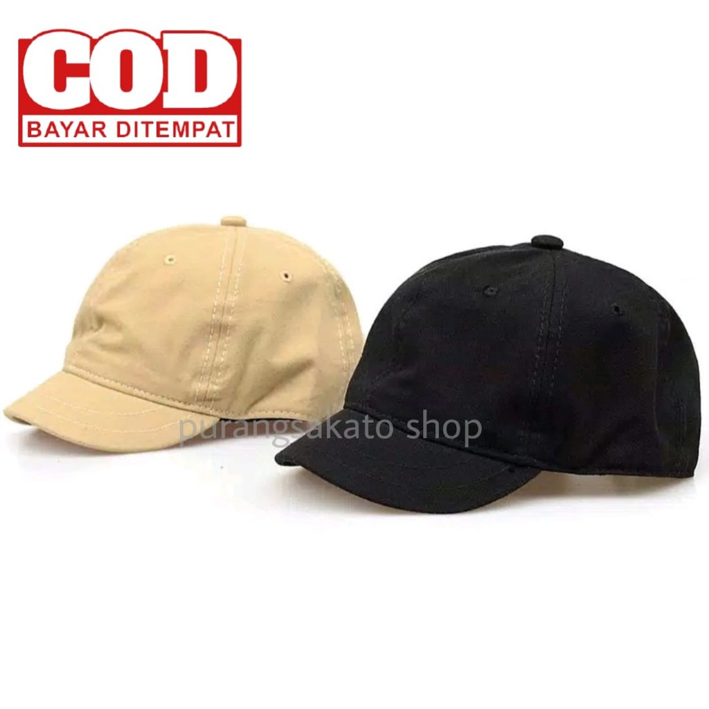 Topi polos baseball korea lidah pendek dewasa pria dan wanita kekinian_PURANGSAKATO SHOP