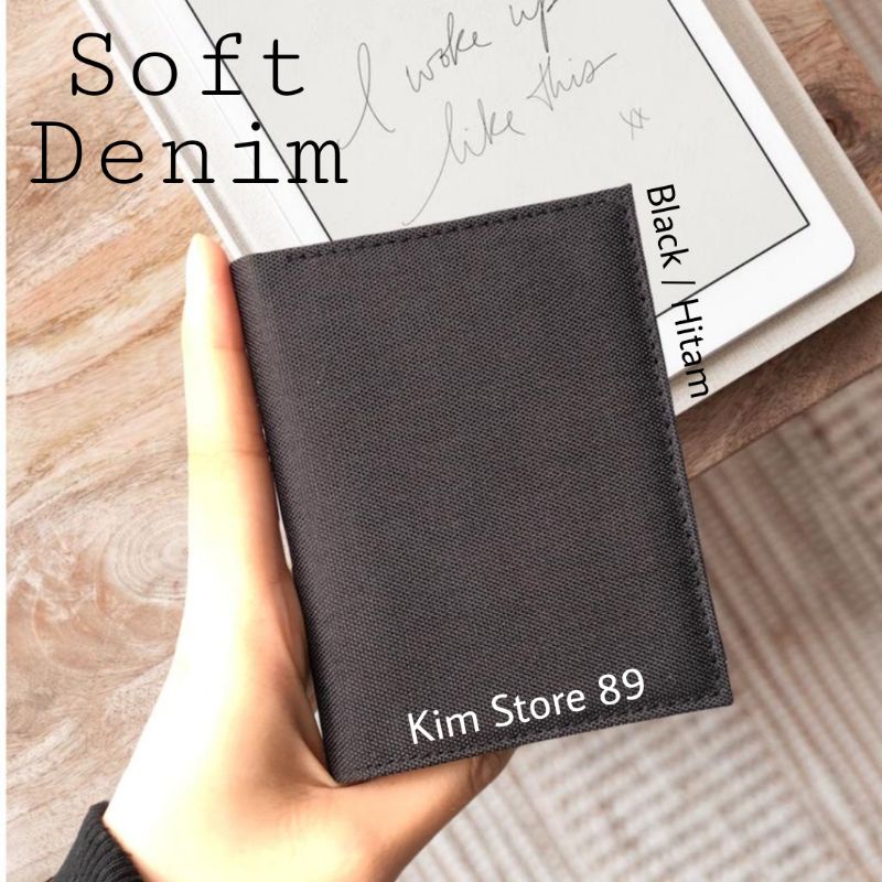 DOMPET KARTU CARD HOLDER SOFT DENIM NAVY  PRIA WANITA