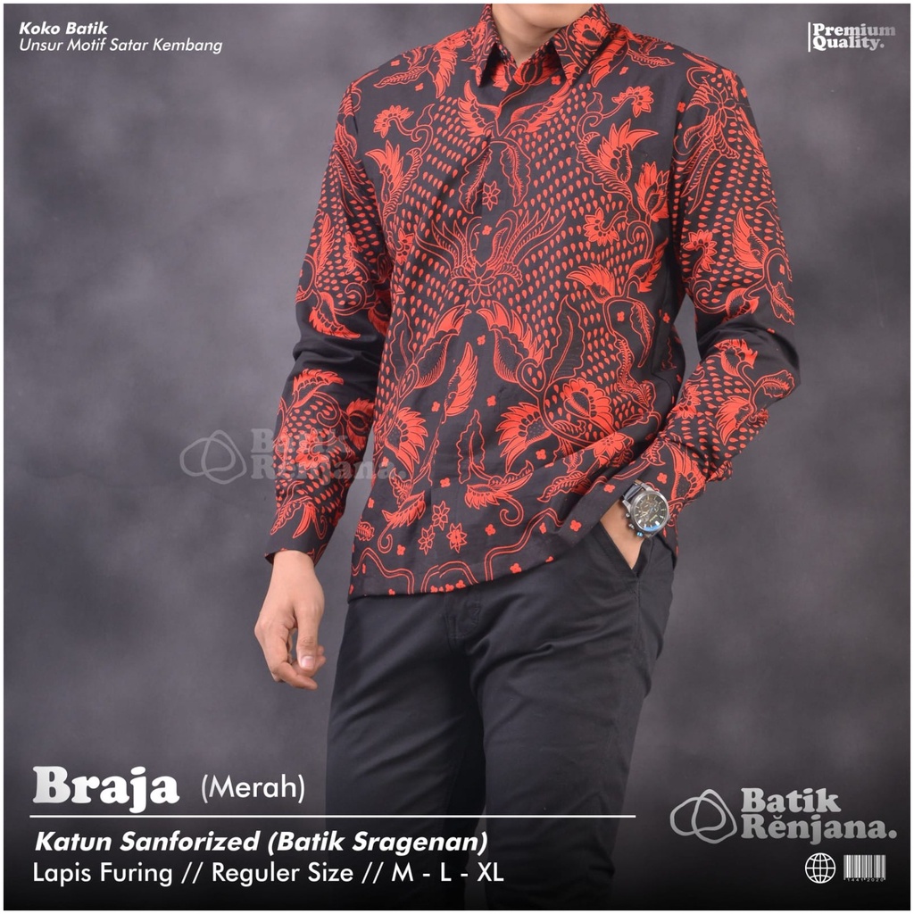 BRAJA KEMEJA BATIK PRIA SOLO LENGAN PANJANG LAPIS FURING ATASAN PREMIUM MODERN RENJANA WARDHANA NAGA SOGAN AJIBHANU ABHINAYA SAKENDRA DAUN RANTAI PEKSI JAYA HANANGKARA MACAN KUNING TURKEY BATIK SOLO AMANAH BATIKSOLOAMANAH