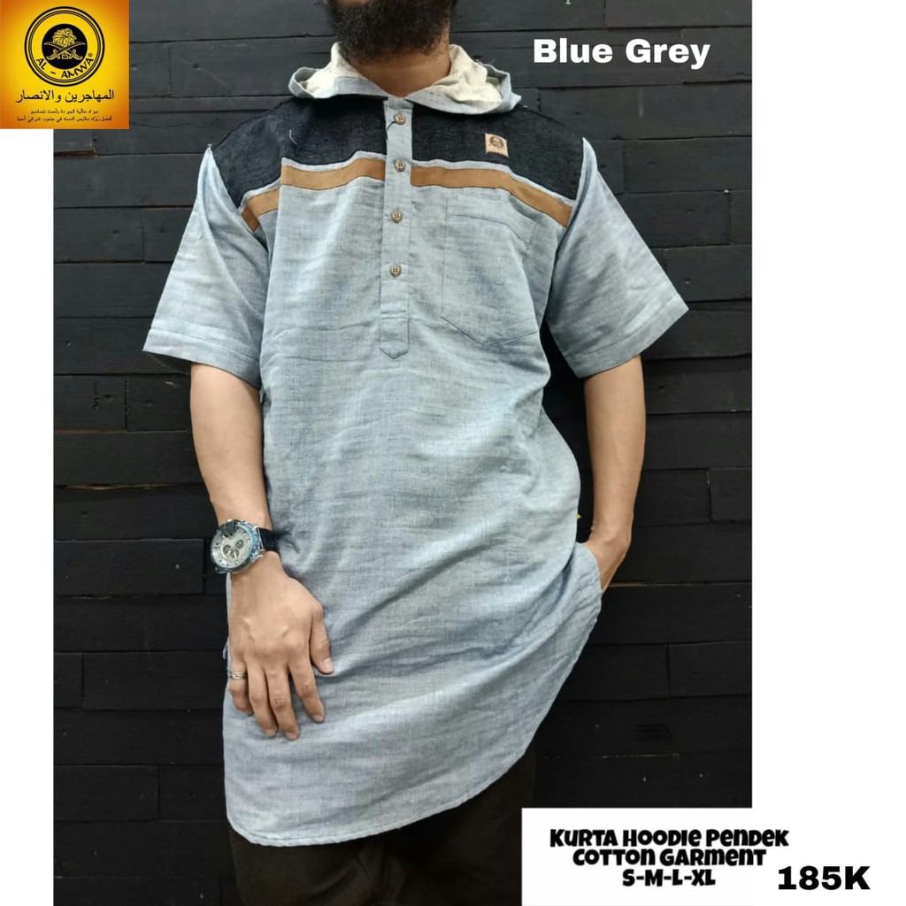 Kurta Hoodie Katun Original Al Amwa