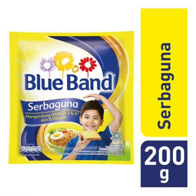 Blue Band Margarin Serbaguna Sachet 200gr MENTEGA BLUE BAND BLUBEN