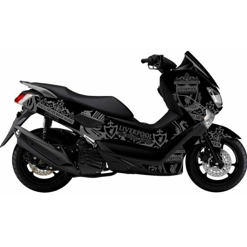 Decal NMAX Liverpool hitam abu-abu Full body