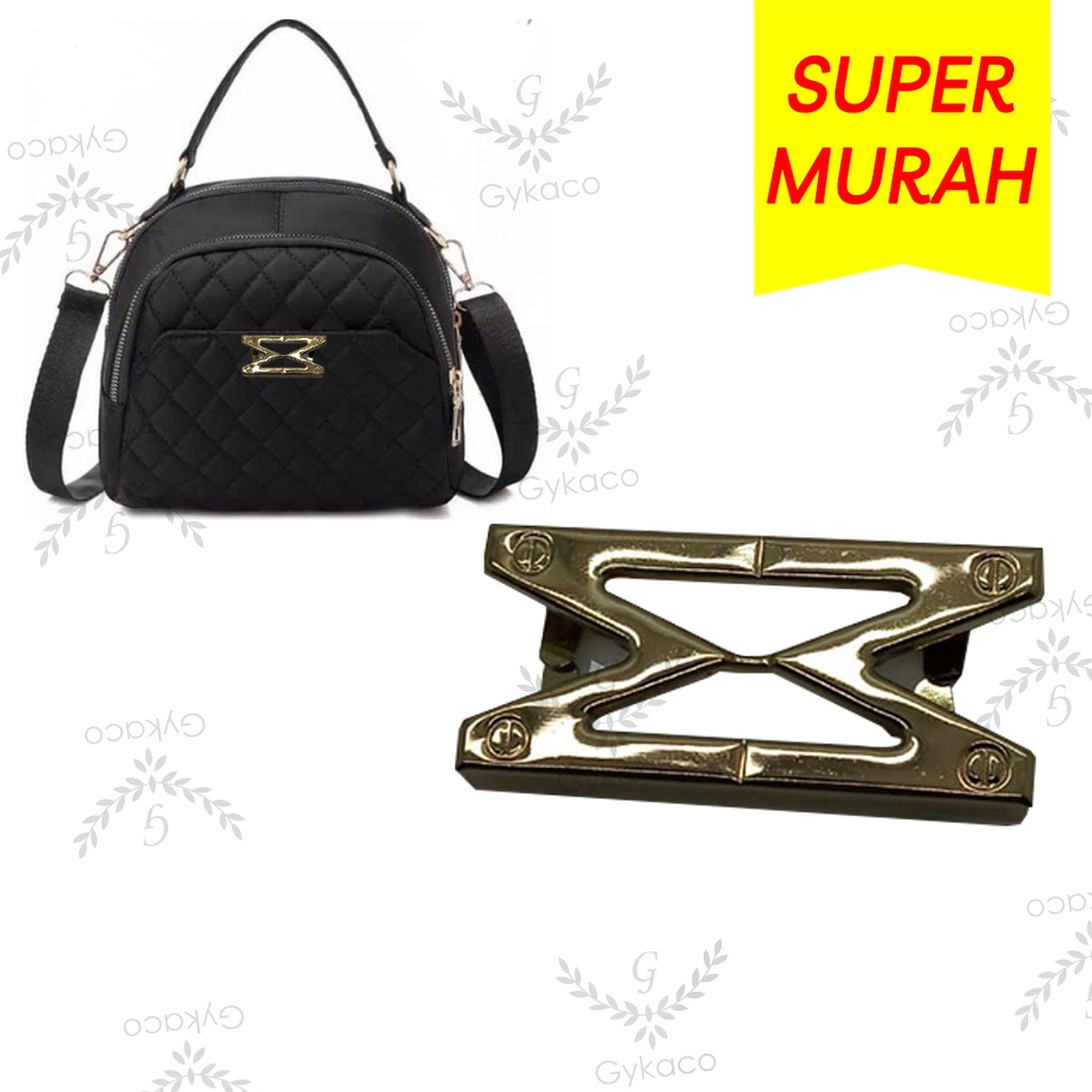 Variasi V145 Plat Gagang Tali Tancap - Aksesoris Tas &amp; Dompet Wanita Fashion (IMPORT)