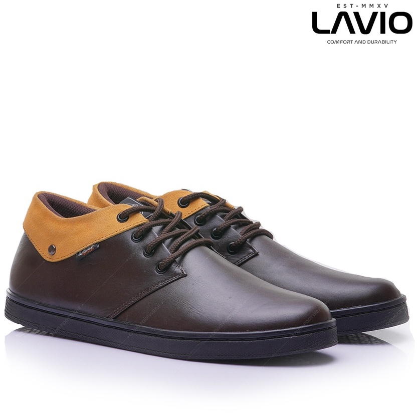 Sepatu Casual Pria Original Branded Keren 2022 Lavio Hilton Kulit Asli