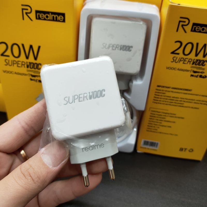 CHARGER REALME 20W MICRO USB SUPERVOOC FAST CHARGING 5V 4A CHARGER REALME ORIGINAL