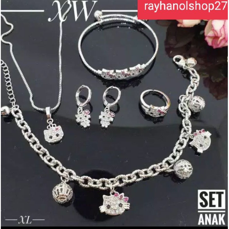 Xuping SET Perhiasan Anak Titanium Asli