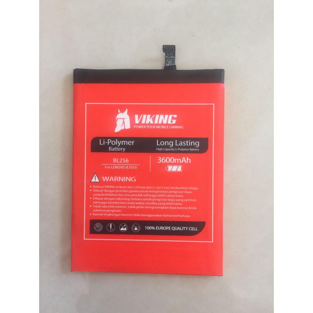 Baterai Viking 3600mAh BL-256 - BL256 - Lenovo K4 Note - A7010 DOUBLE POWER