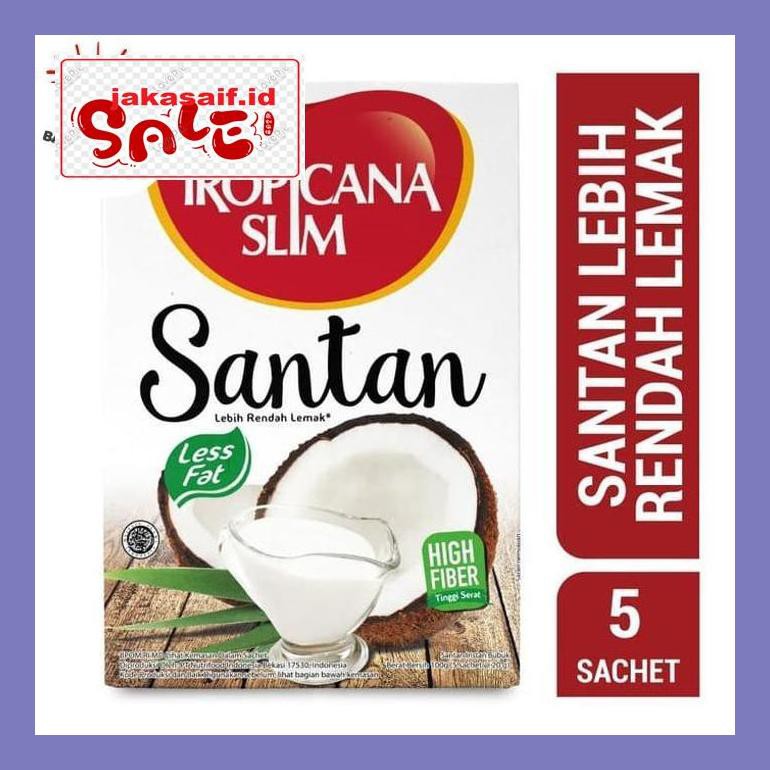 

504Sbu Tropicana Slim Santan (5 Box @ 5 Sachet) Bud0Mb