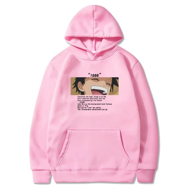 Anime Jumper Hoodie Naruto Smile 1986 II Sweater Anime Pria &amp; Wanita