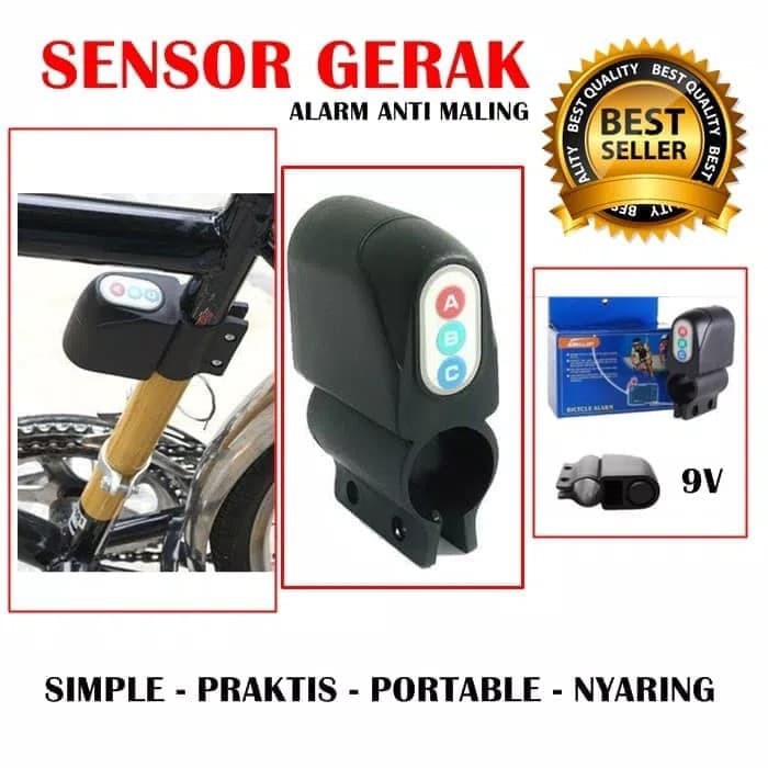 Bicycle Alarm / Alarm sepeda Sensor Gerak dan Getar