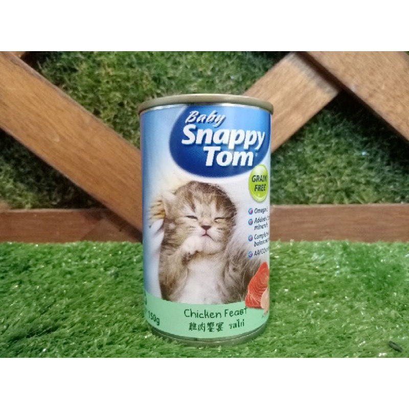 Snappy Tom Baby 150gr / makanan basah untuk kucing yang masih dibawah 1th