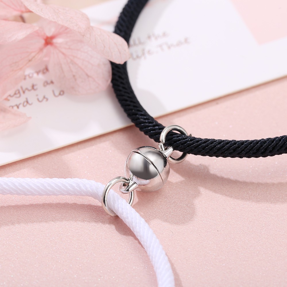 Fashion Simple Adjustable Magnet Suction Stone Korean Creative Couples Bracelet Accessories Gift