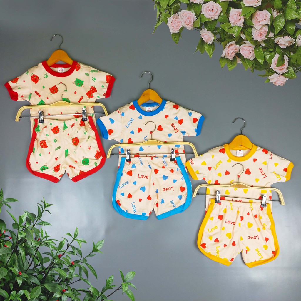 Pilih Warna Setelan Anak Motif - Setelan Anak Cewek