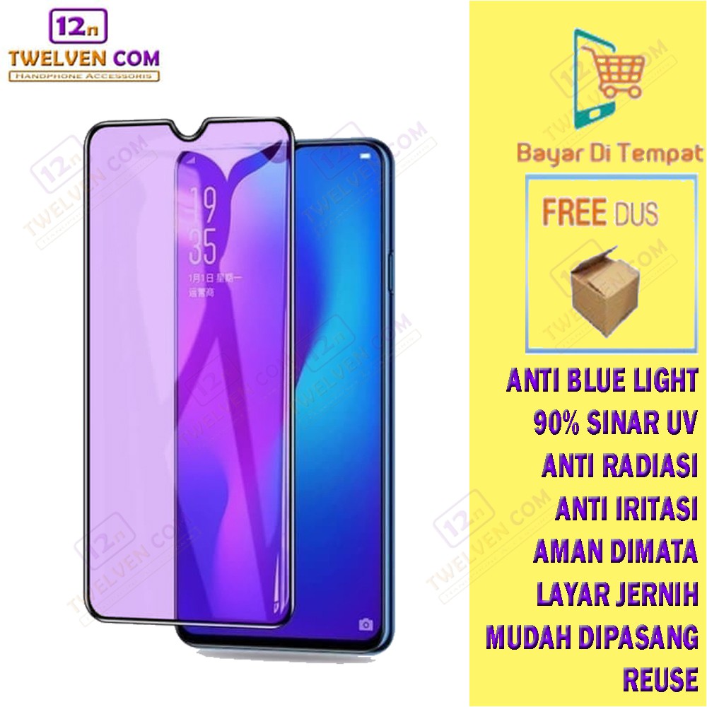 ANTI BLUE TEMPERED GLASS BLUE LIGHT ANTI GORES Oppo F1s F3 F5 F7 F9 F9 Pro F11 F11 Pro F15