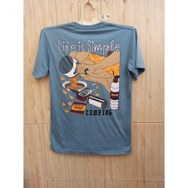 KAOS DISTRO MURAH UNISEX TERBARU LIFE IS SIMPLE