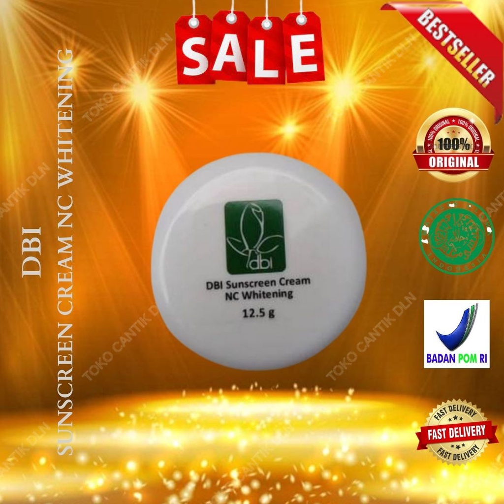 dbi sunscreen cream nc whitening 12.5 gr