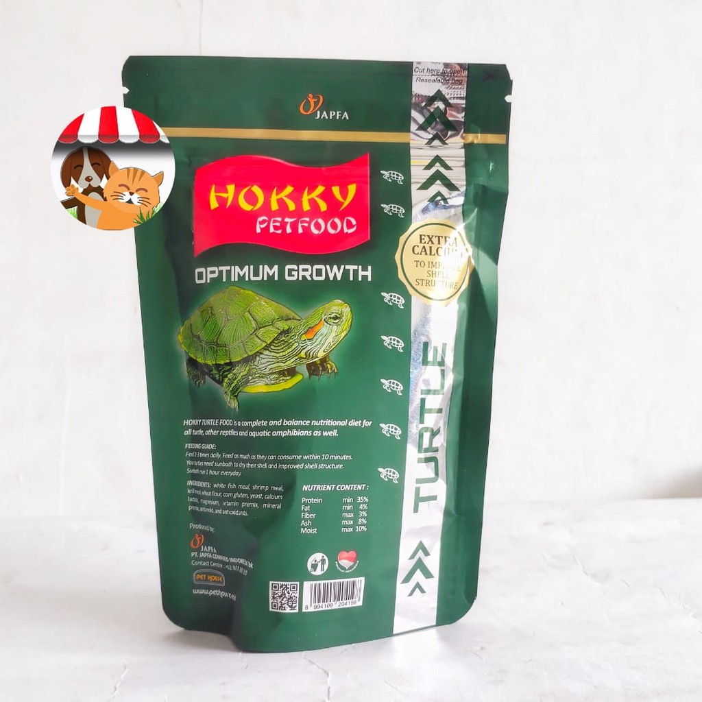 Hokky Turtle Optimum Growth 100gr Pakan Pellet Pelet Kura-Kura