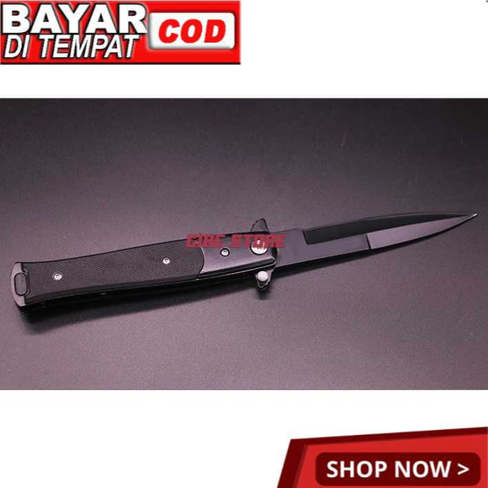 TSSI Pisau Lipat Survival Folding Knife Wood Handle - SH7