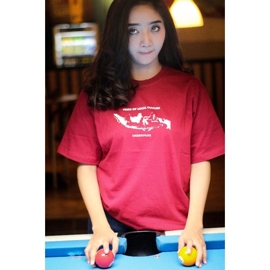 Underpass t-shirt maroon culture