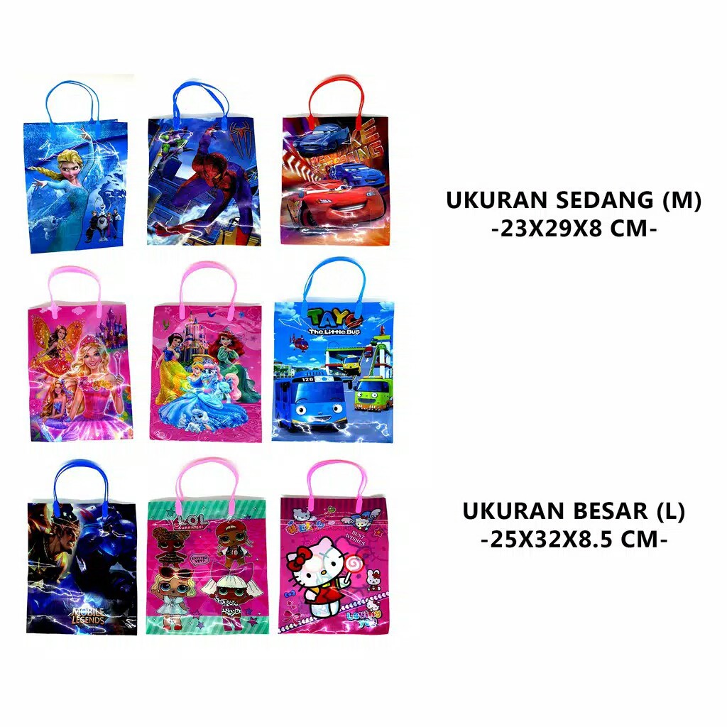 

Goodie Bag Ultah Anak Tas Plastik Souvenir Ulang Tahun