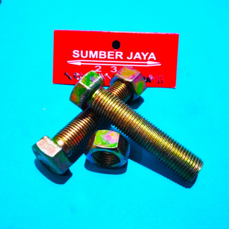 BAUT MUR 12 X 55 KUNING BMK PER 10 PCS