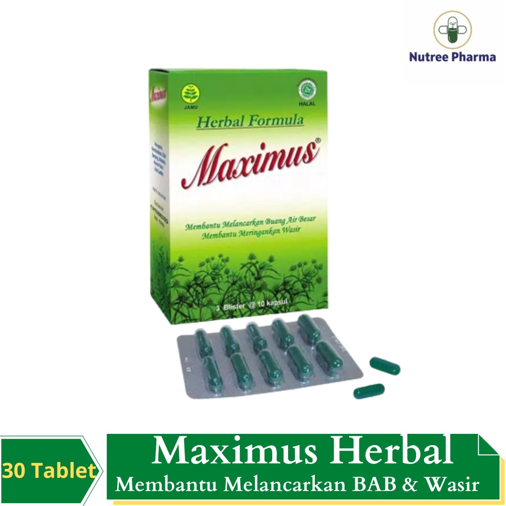Maximus Obat Herbal / Dietary Herbal / Herbal Pelangsing 30 Kap