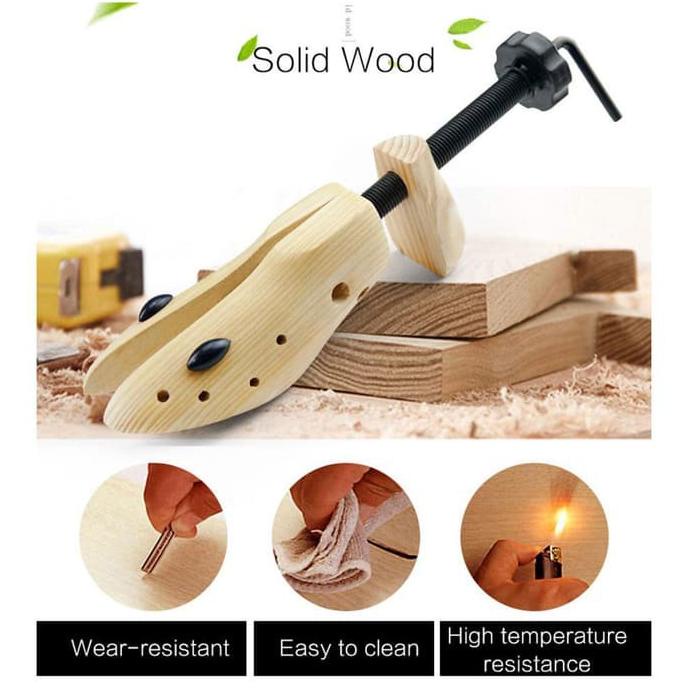 Alat Pembesar Expander Sepatu Bahan Kayu Untuk Pria Wanita Shoes Stretcher Expander