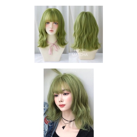 H6132 full wig korean style mermaid wave 40 cm