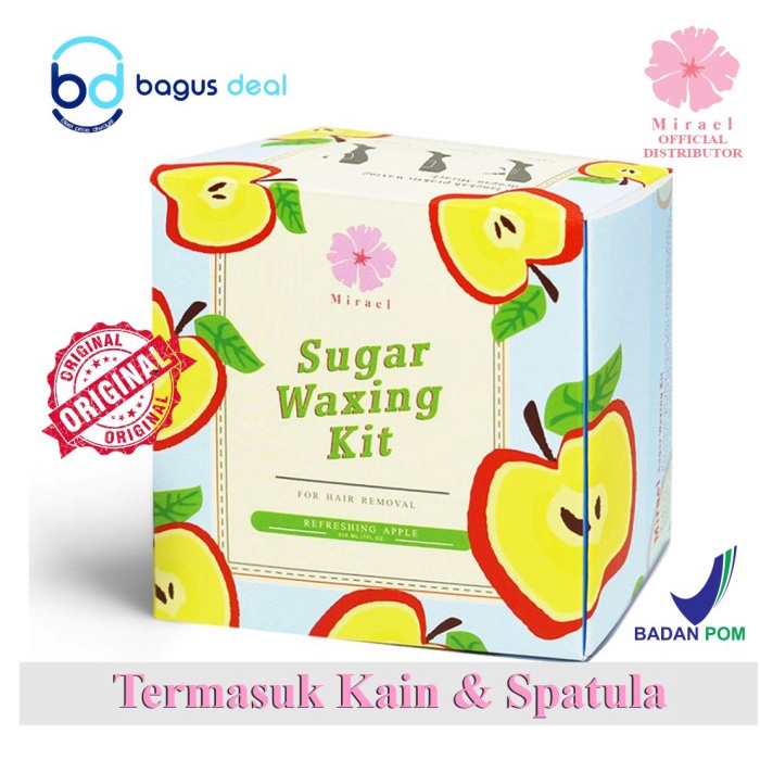 Mirael Sugar Waxing Kit Natural Apple