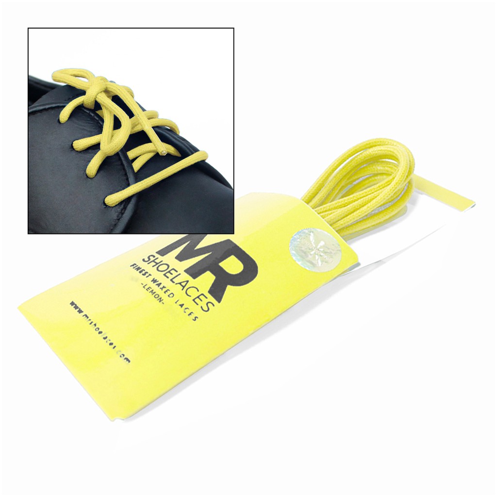 MR Shoelaces RD50 Lemon Tali Sepatu Lilin 2-3mm Bulat Round 50cm 60cm 70cm 80cm 100cm 120cm 150cm