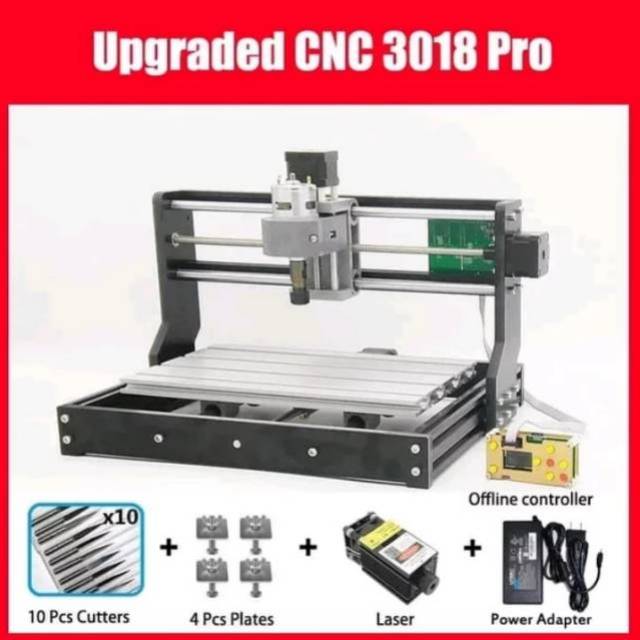 Mesin CNC  Laser 10000MW  ROUTER 3018 PROMO