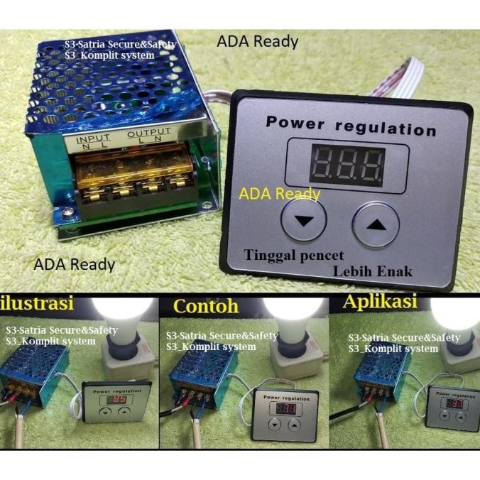 Power Regulation Dimmer Digital AC 220V 4000W SCR Speed Controller