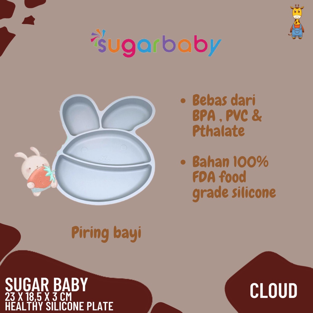 Sugar Baby Healthy Silicone Plate - Piring