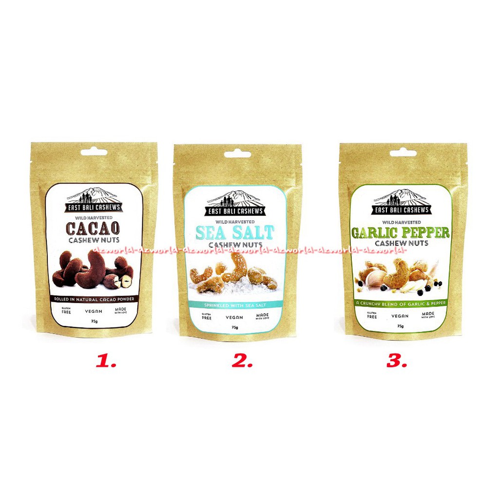 East Bali Cashew BC Sea Salt Cashew Nuts 75gr Kacang Mete Bebas Gluten