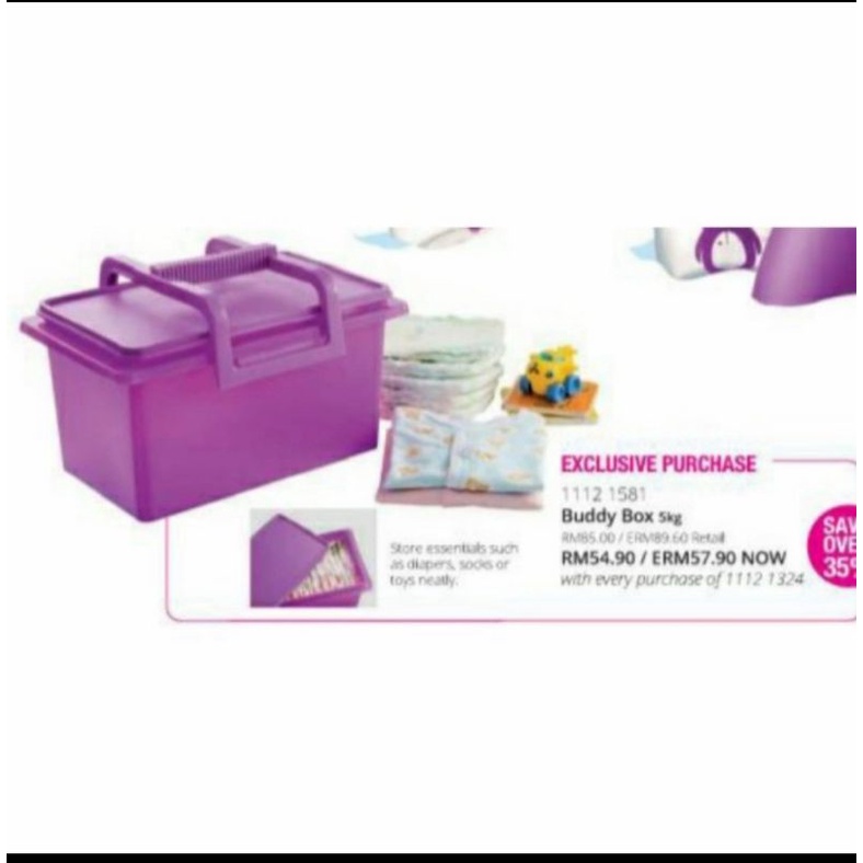 tupperware keep and carry - buddy box - wadah es batu