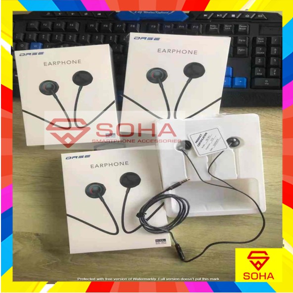 OASE Earphone DE-W2 Suara HD Audio, Anti Slip Design Kualitas Bagus Packing Exclusive Bahan