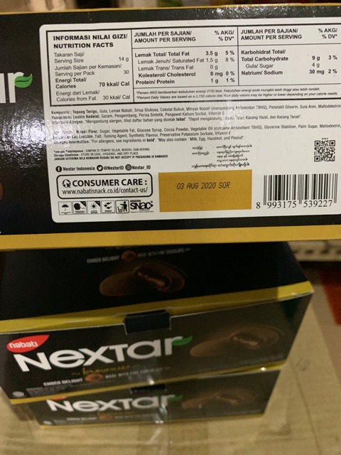 Nabati Nextar brownies coklat 1 BOX ISI 10