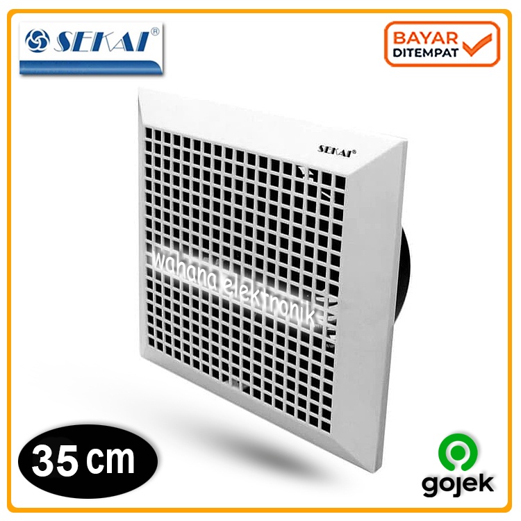 2XO_ Sekai Cef-1295 Ceiling Exhaust/Hexos/Heksos Fan Plafon 12" (32 Cm Lubang Dinding)