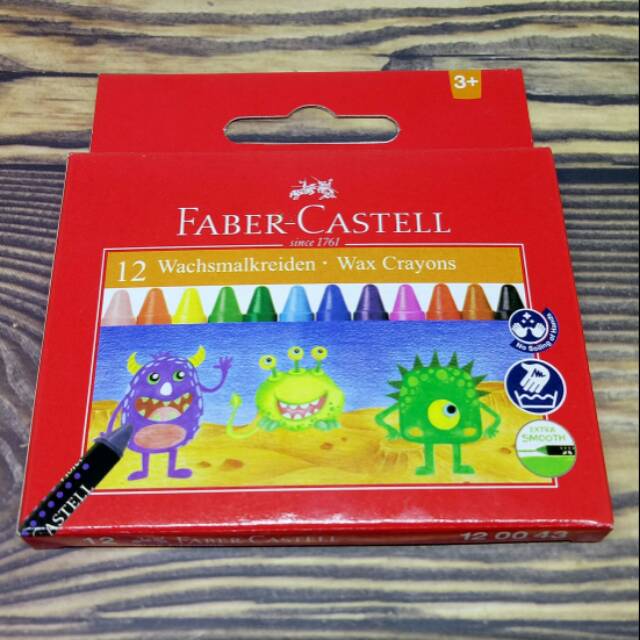 

Wax Krayon Faber Castell isi 12