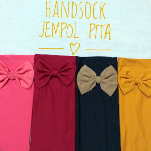 Handsock Pita Bunga /Handsock Jempol Pita / Handsock Muslim /Handsock Wanita