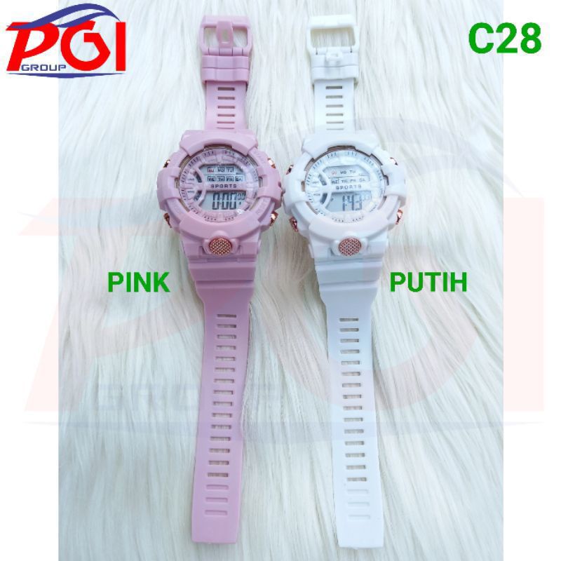 C ( C28 ) JAM TANGAN SPORT DEWASA MODEL BULAT