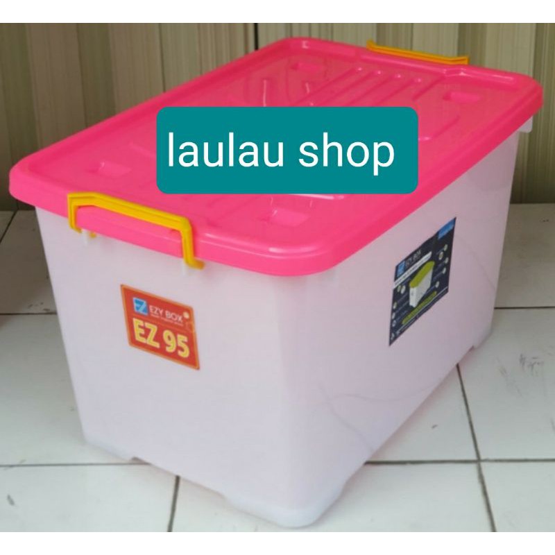 Container Box EZY CB 95 Liter Plastik Max Sinplas Wagon CB95 Kualitas Wagon Lion Star