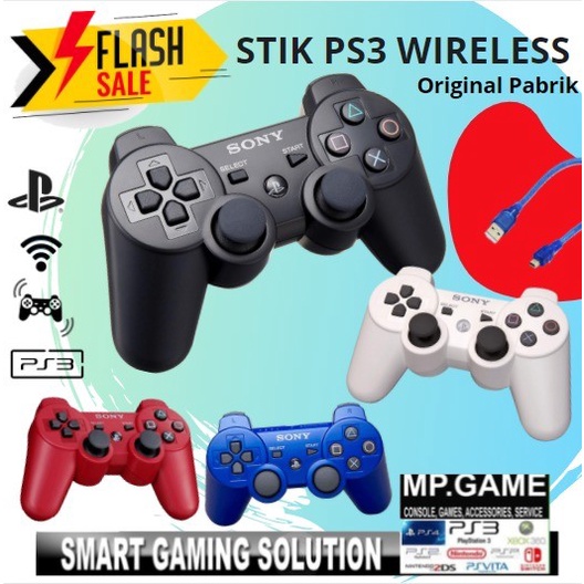 Promo Paket 2 stik PS3 Wireless Bonus Kabel Charger 1