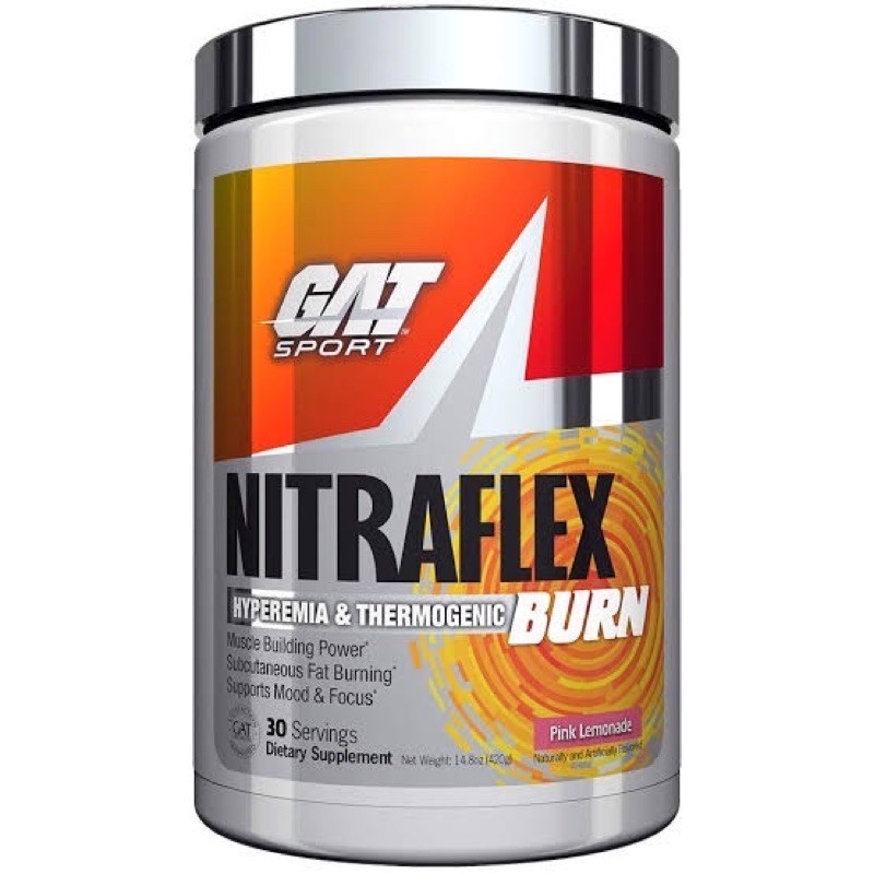 GAT NITRAFLEX BURN 30 SERVINGS GAT Pre workout fatburner ENGN SHRED