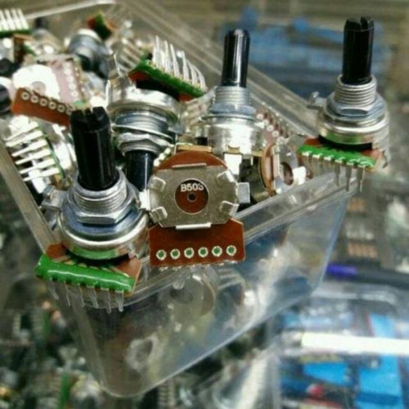 Potensio Ori Tape Politron B503 Polytron Non Ct  /50k kaki 6 pin