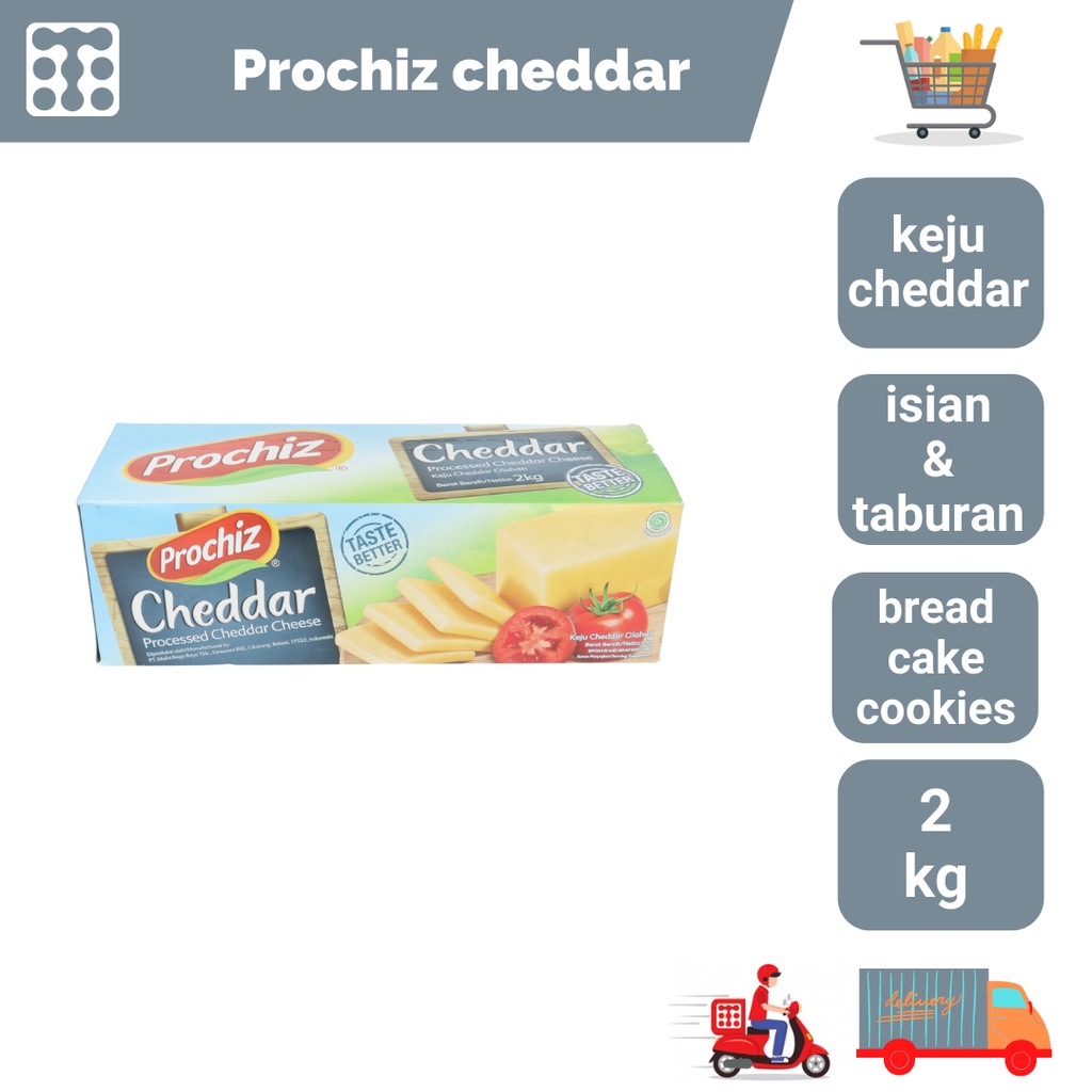 

Prochiz Cheddar 2 Kilogram / Keju