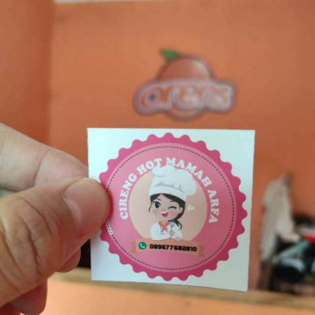

Stiker olshop murah / sticker tempel / stiker jualan makanan