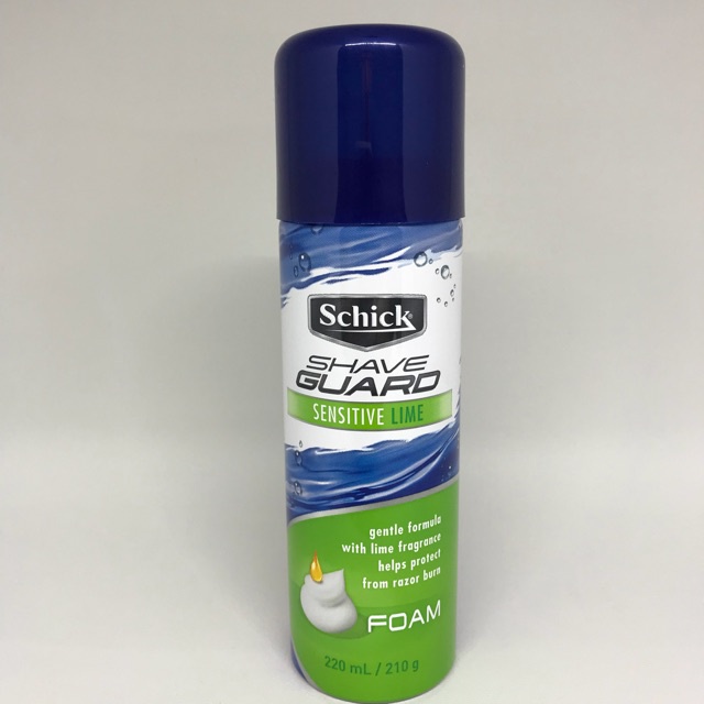 Jual Schick Shave Guard Foam Sensitive Lime 220ml/210gr Shopee Indonesia