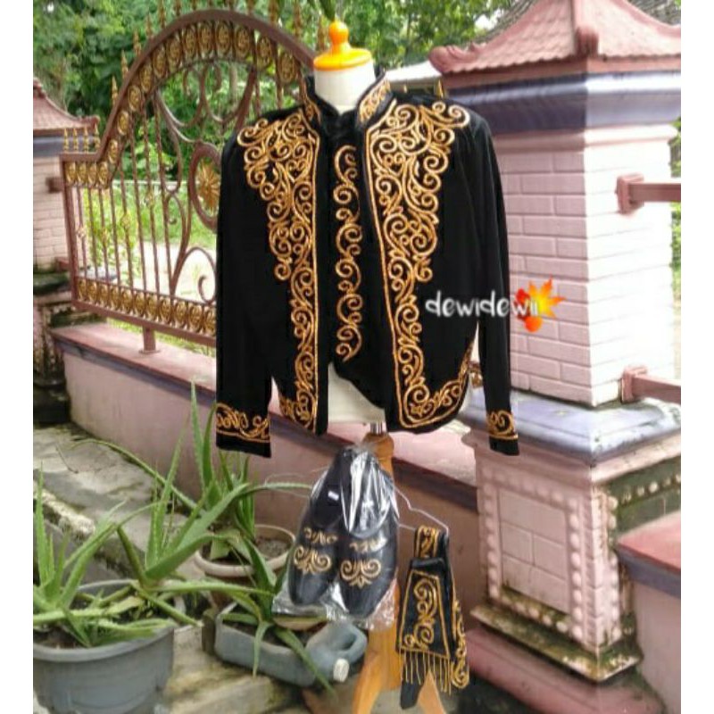 Beskap Bludru Pengantin - Payet Mewah | Standar / Jumbo / Super Jumbo (BONUS SELOP)