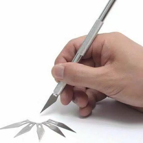 

Pr0duk terujiCutter Pen/Craft Knife/hobby knife (with 5 spare blade) |ter update|,,,,,